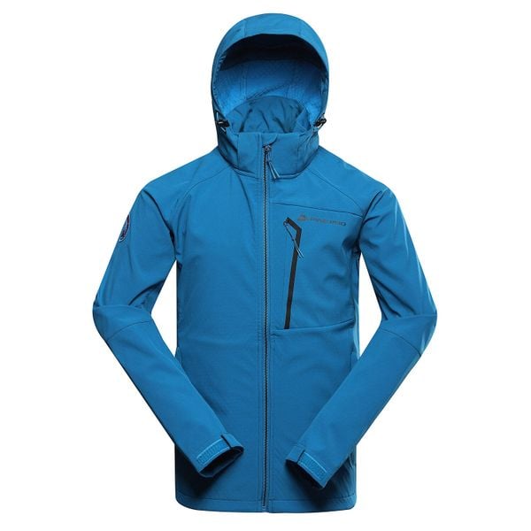 Kurtka softshell męska Alpine Pro Hoor. Niebieskie kurtki męskie Alpine Pro, m, bez wzorów, z softshellu, sportowe, bez kaptura. W wyprzedaży za 389.00 zł.