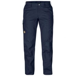 Spodnie trekkingowe damskie Fjallraven Karla Pro Trousers. Niebieskie spodnie sportowe damskie Fjällräven, bez wzorów, sportowe, trekkingowe. Za 675.99 zł.