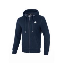 Bluza męska Pitbull rozpinana z kapturem Small Logo. Białe bluzy męskie PITBULL, m, bez wzorów, sportowe, bez ramiączek, z kapturem. Za 269.00 zł.