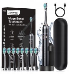 Szczoteczka Soniczna Elektryczna Magnetyczna do Zębów dla Dzieci Dorosłych. Szczoteczki soniczne Zenwire. Za 120.98 zł.