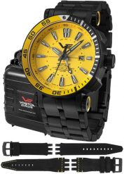 Zegarek męski Vostok Europe NH34-575C719B czarny. Czarne zegarki męskie Vostok Europe, bez wzorów. Za 8,396.60 zł.