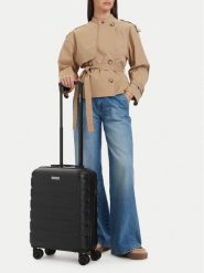 GINO ROSSI Walizka kabinowa CEO-GIN-S-001-05-BLACK3 Czarny. Czarne walizki męskie Gino Rossi, bez wzorów, z tworzywa sztucznego. Za 259.99 zł.