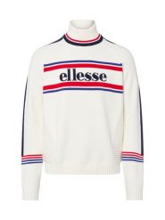 Ellesse Sweter z haftem - Pellini Mężczyźni biały|czerwony|niebieski, XL. Białe swetry męskie Ellesse, m, bez wzorów, z dzianiny, sportowe, bez kołnierzyka, bez ramiączek. Za 379.95 zł.