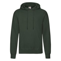 Męska Klasyczna Bluza Z Kapturem. Zielone bluzy męskie fruit of the loom, m, bez wzorów, klasyczne, bez ramiączek, z kapturem. Za 80.99 zł.