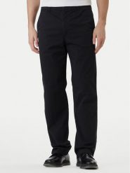 Calvin Klein Jeans Chinosy 90's LV04RF619G Czarny Straight Fit. Czarne eleganckie spodnie męskie Calvin Klein Jeans, bez wzorów, z bawełny. Za 419.99 zł.