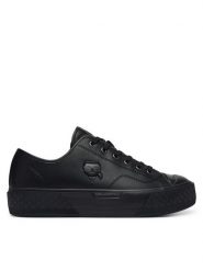 KARL LAGERFELD Trampki Kampus Max Iii KL50470N Czarny. Czarne trampki męskie KARL LAGERFELD, bez wzorów, ze skóry, bez zapięcia. Za 794.99 zł.