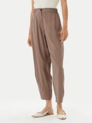 ACCESS FASHION Spodnie materiałowe 53-5112-405 Beżowy Regular Fit. Brązowe spodnie materiałowe damskie ACCESS FASHION, bez wzorów, z materiału. Za 209.99 zł.
