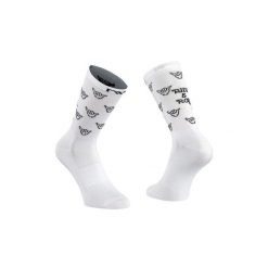 Skarpety rowerowe NORTHWAVE Ride &Roll Sock biały. Białe skarpetki damskie Northwave, bez wzorów. Za 49.00 zł.