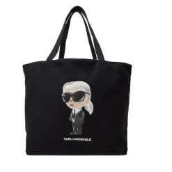 Torebka KARL LAGERFELD. Czarne shopperki damskie KARL LAGERFELD, bez wzorów, bez dodatków. Za 369.99 zł.