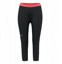 Legginsy termoaktywne damskie Salewa Cristallo Warm Amr 3/4 Tight - black out rozmiar: s. Czarne legginsy damskie Salewa, bez wzorów. Za 448.69 zł.