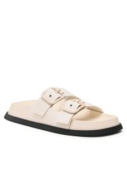 Tommy Jeans Klapki Fancy Sandal EN0EN02136 Écru. Klapki damskie Tommy Jeans, bez wzorów, z jeansu, bez obcasa, bez zapięcia. Za 249.99 zł.