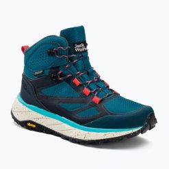 Buty trekkingowe damskie Jack Wolfskin Terraventure Texapore Mid. Niebieskie obuwie trekkingowe damskie Jack Wolfskin, bez zapięcia. Za 539.99 zł.