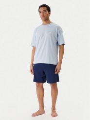 Tommy Hilfiger Piżama UM0UM03649 Niebieski Regular Fit. Niebieskie piżamy męskie Tommy Hilfiger, l, bez wzorów, z bawełny, bez kołnierzyka, bez ramiączek. Za 289.99 zł.