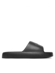 Guess Klapki F6GZ04 BB00F Czarny. Czarne klapki męskie Guess, z aplikacjami, z syntetyku, bez zapięcia. Za 179.99 zł.