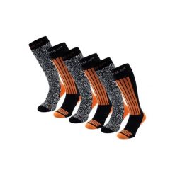 Skarpety narciarskie - Unisex - 6 par - Pomarańczowe. Brązowe skarpetki damskie POEDERBAAS, bez wzorów, z wełny. W wyprzedaży za 329.62 zł.