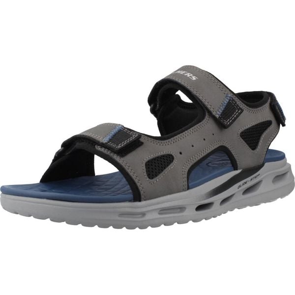 Sandały SKECHERS ORVAN SD GAMBLE Szary. Szare buty zimowe męskie Skechers, bez wzorów, z materiału, bez zapięcia. Za 254.99 zł.