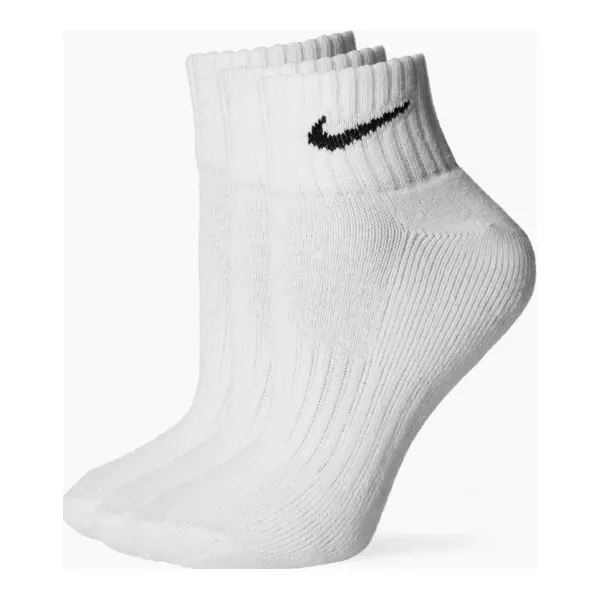 Nike Skarpety Cush Qt 3Pr , biały, rozmiar S. Białe skarpetki damskie Nike, bez wzorów, z bawełny. Za 39.99 zł.