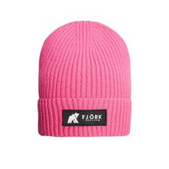 Czapka Santis merino. Czerwone czapki damskie FJORK MERINO, bez wzorów, z wełny, sportowe. Za 319.00 zł.