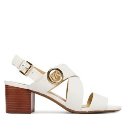 Sandały MICHAEL Michael Kors. Kozaki damskie MICHAEL Michael Kors, bez wzorów, bez obcasa, na słupku, bez zapięcia. Za 739.99 zł.