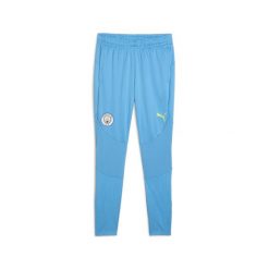 Męskie spodnie treningowe Manchester City PUMA Magic Blue Yellow Glow. Niebieskie spodnie sportowe męskie Puma, l, bez wzorów, z dresówki, do piłki nożnej. W wyprzedaży za 182.50 zł.