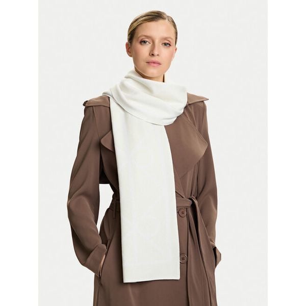 Szalik Calvin Klein. Brązowe szaliki damskie Calvin Klein, bez wzorów. Za 189.99 zł.