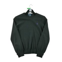 Second life - Kobieta Czarny Wełniany Sweter - Stan bardzo dobry. Czarne swetry nierozpinane damskie Ralph Lauren, bez wzorów, z wełny, sportowe, bez kołnierzyka, bez ramiączek. Za 191.66 zł.