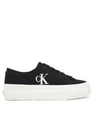 Calvin Klein Jeans Tenisówki Vulc Flatform Low Cv Mg YW0YW01763 Czarny. Czarne trampki i tenisówki damskie Calvin Klein Jeans, bez wzorów, z jeansu, bez zapięcia. Za 209.99 zł.