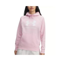 Bluza Under Armour RIVAL FLEECE BIG LOGO HD. Białe bluzy damskie Under Armour, m, bez wzorów, z bawełny, eleganckie, bez ramiączek, bez kaptura. Za 280.15 zł.