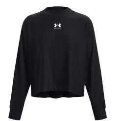 Bluza treningowa damska Under Armour 1376995001. Czarne bluzy damskie Under Armour, l, bez wzorów, bez ramiączek, bez kaptura. Za 357.00 zł.