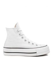 Converse Trampki Chuck Taylor All Star Lft Hi 560846C Biały. Białe trampki i tenisówki damskie Converse, bez wzorów, z materiału, bez zapięcia. Za 269.99 zł.