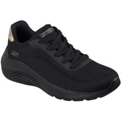 Buty sportowe damskie Skechers Bobs Squad Waves current Look. Czarne obuwie sportowe damskie Skechers, bez wzorów, bez zapięcia, na fitness i siłownię. Za 390.00 zł.