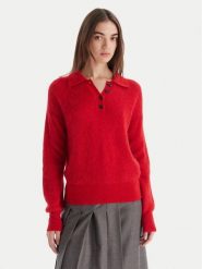Marella Sweter Danger 2523366374 Czerwony Regular Fit. Czerwone swetry nierozpinane damskie Marella, m, bez wzorów, z syntetyku, bez kołnierzyka, bez ramiączek. Za 1,089.00 zł.
