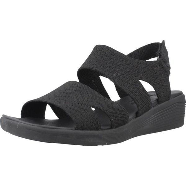 Sandały SKECHERS ARYA MODERN MUSE Czarny. Czarne sandały damskie Skechers, bez wzorów, z tkaniny, bez obcasa, bez zapięcia. Za 188.99 zł.