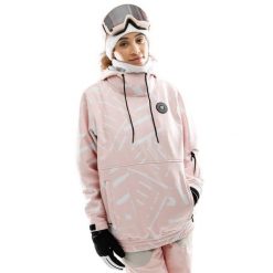 Kurtka snowboardowa damska W1-W Lapland. Czerwone kurtki sportowe damskie SIROKO, bez wzorów, z softshellu, bez ramiączek, bez kaptura, narciarskie. Za 844.00 zł.
