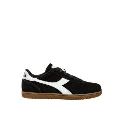 Sneakersy Diadora Tokyo. Czarne obuwie sportowe damskie Diadora, bez wzorów, bez zapięcia. W wyprzedaży za 344.50 zł.