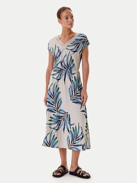 Tatuum Sukienka letnia Bonnie 1 T2509.201 Beżowy Regular Fit. Brązowe sukienki damskie Tatuum, na lato, m, bez wzorów, z syntetyku, bez kołnierzyka, bez ramiączek. Za 169.99 zł.