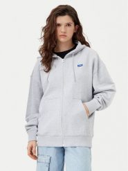 HUGO Bluza Doa 50542512 Szary Relaxed Fit. Szare bluzy damskie Hugo, s, bez wzorów, z bawełny, bez ramiączek, bez kaptura. Za 279.99 zł.