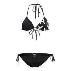 Zestaw trójkątny bikini dla Kobiety BEACH CLASSICS TIE SIDE Czarny. Brązowe bikini Roxy, bez wzorów, z elastanu. Za 229.99 zł.