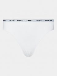 Guess Figi brazylijskie O3YE01 KBS50 Biały. Białe majtki damskie Guess, z syntetyku. Za 59.99 zł.