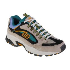 Buty sportowe Sneakersy męskie Skechers Stamina-Cutback. Białe buty sportowe męskie Skechers, bez wzorów, bez zapięcia, trekkingowe. Za 299.99 zł.