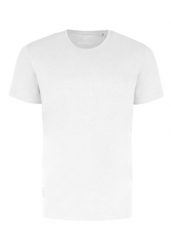Gładka koszulka TM-MODE. Białe t-shirty męskie Volcano, m, bez wzorów, z bawełny, bez kołnierzyka, bez ramiączek. Za 69.99 zł.