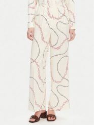 Tommy Hilfiger Spodnie materiałowe Soft Viscose Woven Pants WW0WW44542 Biały Relaxed Fit. Białe spodnie materiałowe damskie Tommy Hilfiger, bez wzorów, z materiału. Za 329.99 zł.