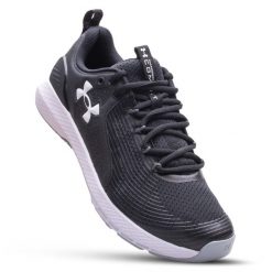 Buty do biegania męskie UNDER ARMOUR Charged Commit 3. Czarne buty sportowe męskie Under Armour, bez wzorów, bez zapięcia, do biegania. Za 249.99 zł.