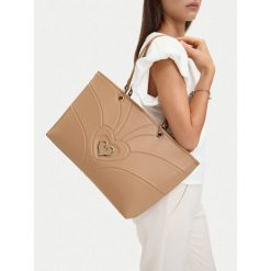 Torebka Eva Minge. Brązowe shopperki damskie Eva Minge, bez wzorów, bez dodatków. Za 299.99 zł.