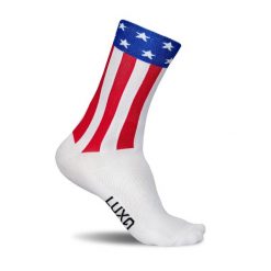 Skarpety Rowerowe Unisex Luxa Flagi. Czarne skarpetki damskie LUXA, bez wzorów, z elastanu. Za 69.00 zł.