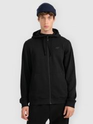 4F Bluza dresowa rozpinana z kapturem męska - czarna XXL. Czarne bluzy męskie 4F, m, bez wzorów, z dresówki, bez ramiączek, z kapturem. Za 159.99 zł.