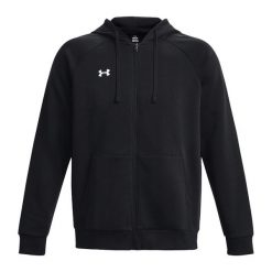 Męska Bluza Sportstyle Rival Fleece Z Pełnym Zamkiem Błyskawicznym. Czarne bluzy męskie Under Armour, m, bez wzorów, bez ramiączek, bez kaptura. Za 415.99 zł.