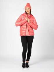 Champion Kurtka "Down Jacket" | 115750 | Kobieta | Różowy. Czerwone kurtki sportowe damskie Champion, m, bez wzorów, z poliesteru, bez ramiączek, bez kaptura. W wyprzedaży za 259.00 zł.