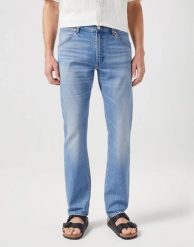 WRANGLER 11MWZ MĘSKIE SPODNIE JEANSOWE JEANSY DŻINSY SHERIFF BLUE 112350812 W1MZ013842. Niebieskie jeansy męskie Wrangler, z jeansu. Za 229.99 zł.
