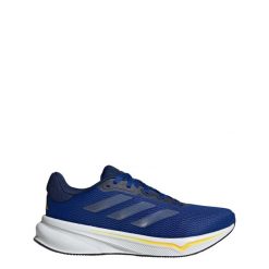 Buty Response. Niebieskie obuwie sportowe damskie Adidas, bez wzorów, z materiału, bez zapięcia, do biegania. Za 291.00 zł.